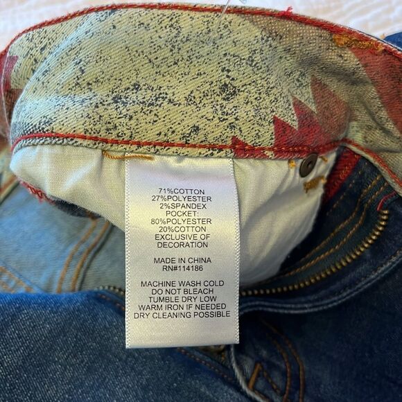 Frye & Co Denim Mini Jean Skirt Womens Sz 4 Raw Hem Western Y2K 90s Retro New - Picture 7 of 8